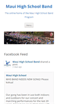 Mobile Screenshot of mauihighband.org
